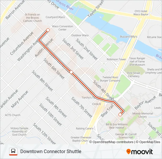 DOWNTOWN CONNECTOR  Line Map