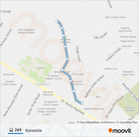269 Bus Line Map