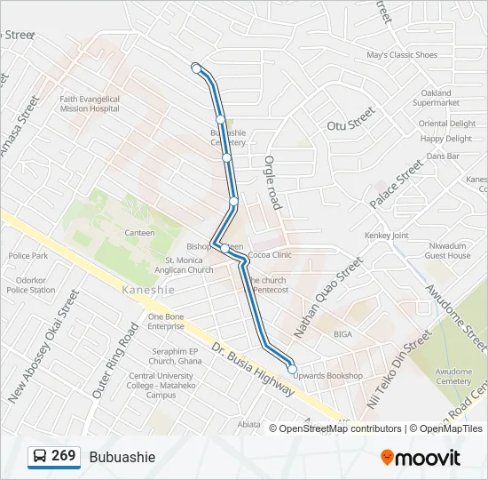 269 Bus Line Map