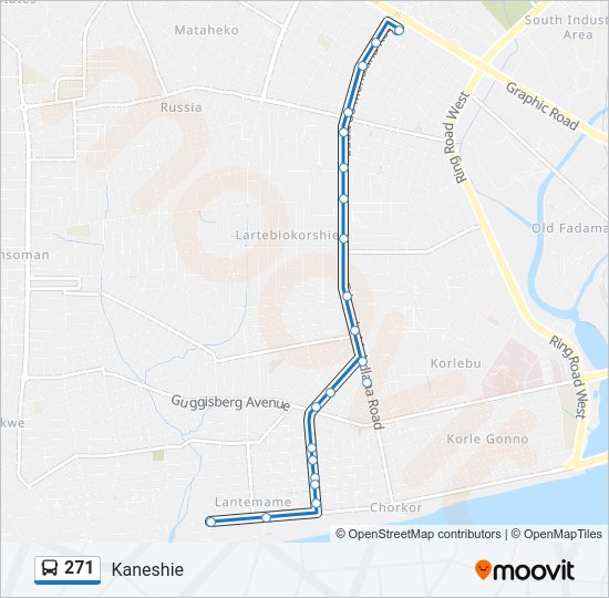 271 Bus Line Map