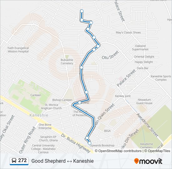 272 Bus Line Map