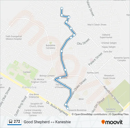 272 Bus Line Map