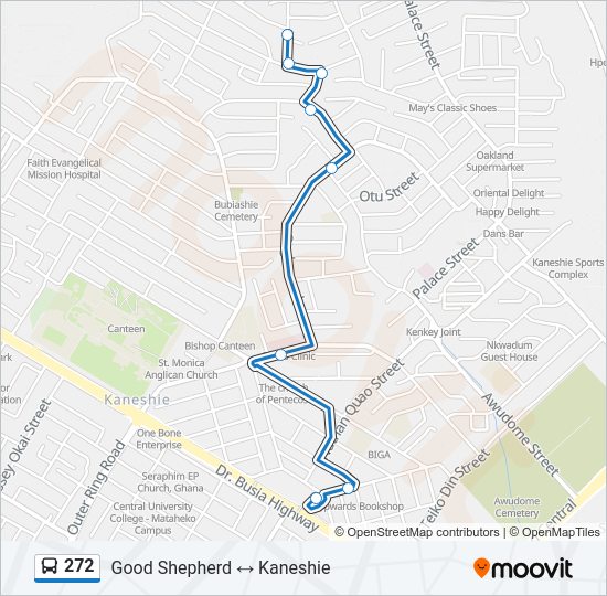 272 Bus Line Map