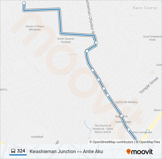 324 Bus Line Map