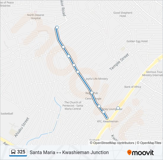 325 Bus Line Map