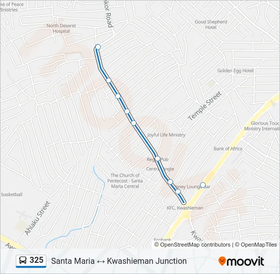 325 Bus Line Map