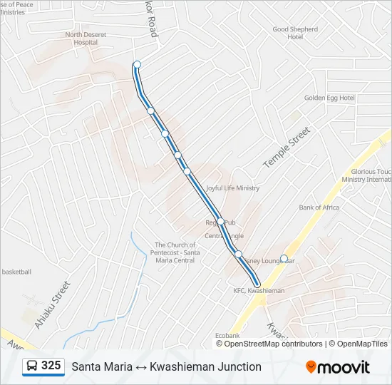 325 Bus Line Map