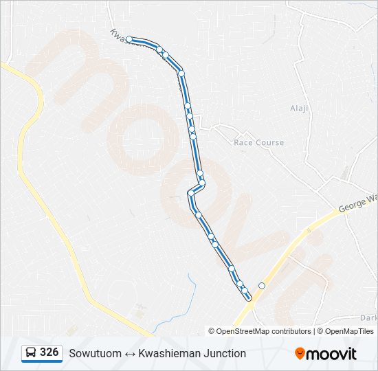 326 bus Line Map