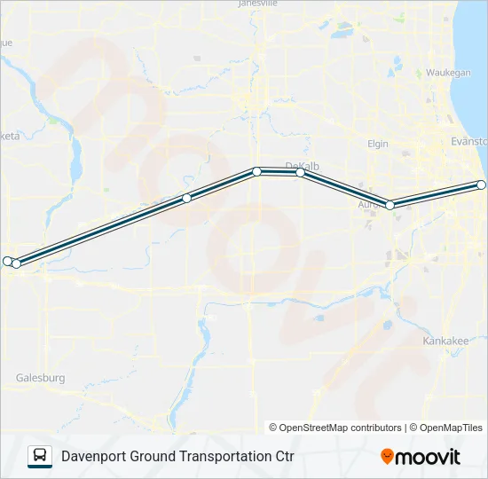 GREYHOUND US0155S Bus Line Map
