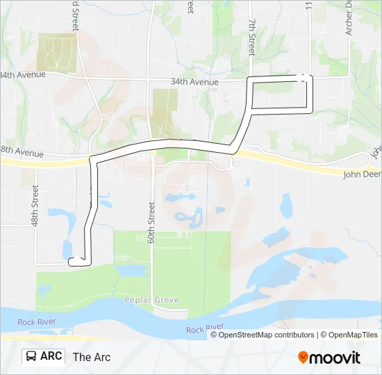 ARC Bus Line Map