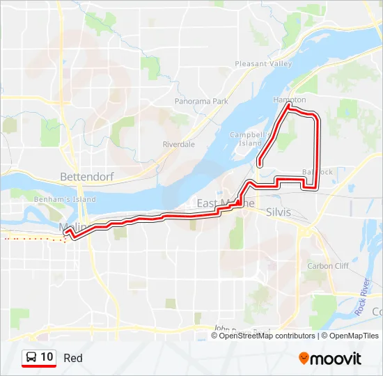 10 Bus Line Map