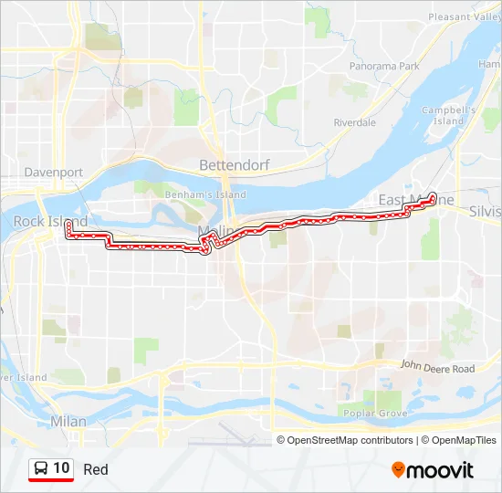 10 Bus Line Map