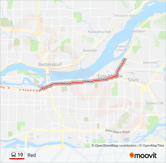 10 Bus Line Map