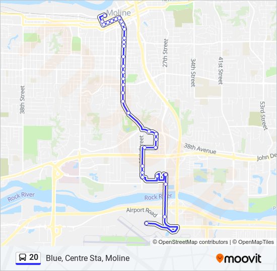 20 bus Line Map