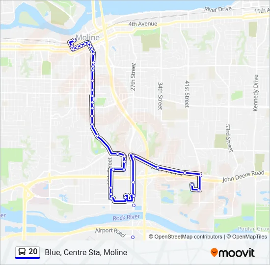 20 Bus Line Map