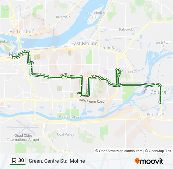 30 Bus Line Map