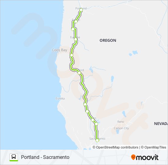 FLIXBUS N2111 bus Line Map