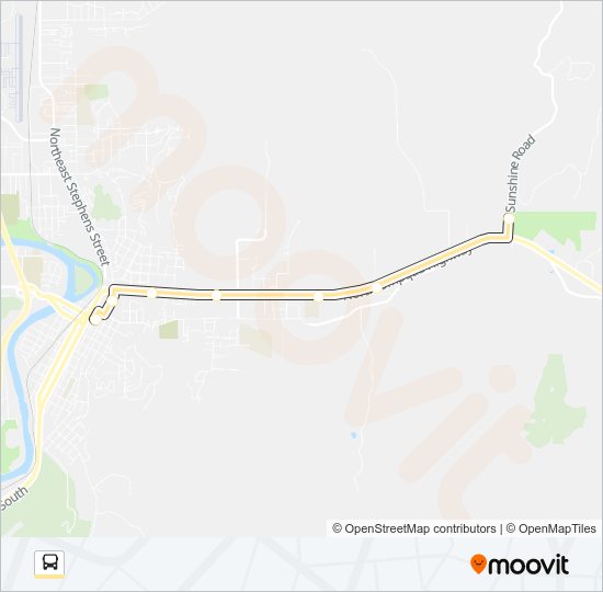 SUNSHINE PARK bus Line Map