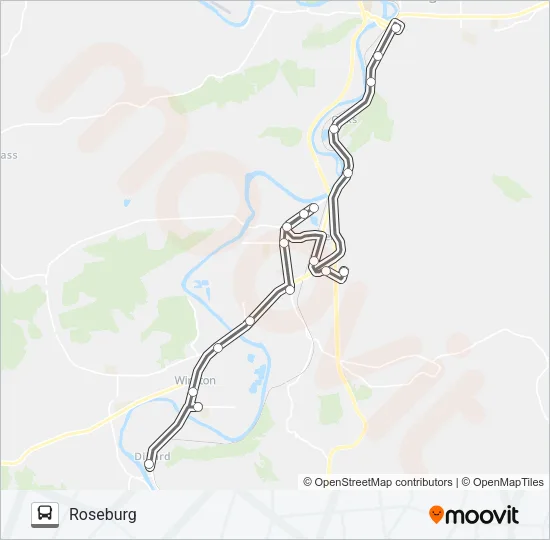 WINSTON COMMUTER Bus Line Map