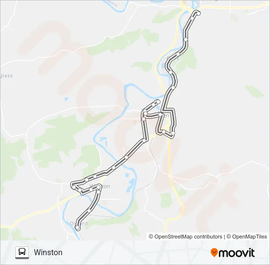 WINSTON COMMUTER Bus Line Map
