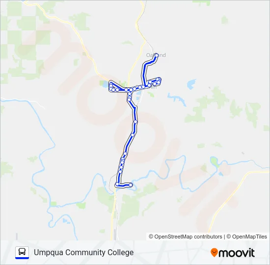 SUTHERLIN COMMUTER Bus Line Map