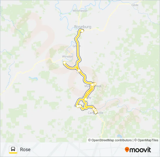 YELLOWLINE Bus Line Map