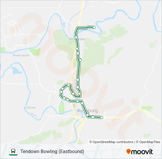 ROSEBURG GREENLINE Bus Line Map