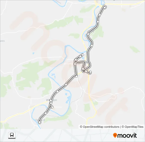 WINSTON GREYLINE Bus Line Map