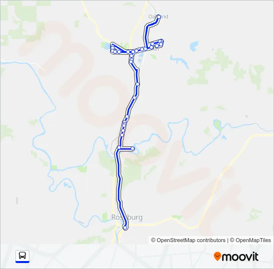 SUTHERLIN BLUELINE Bus Line Map