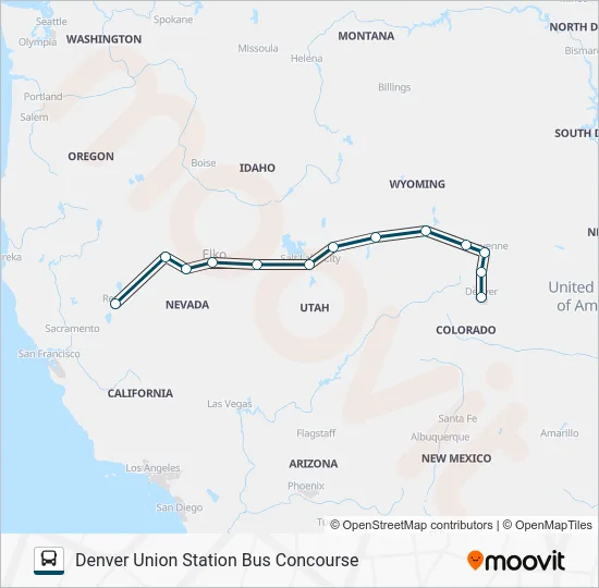GREYHOUND US0560S Bus Line Map