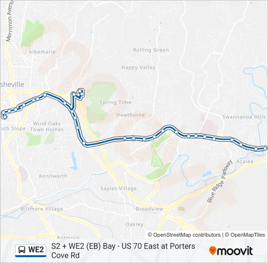 WE2 Bus Line Map