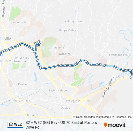 WE2 Bus Line Map