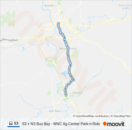 S3 Bus Line Map