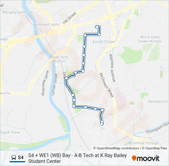 S4 Bus Line Map