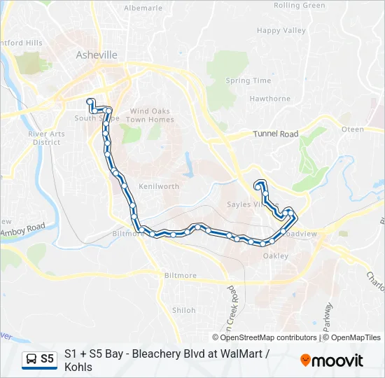 S5 Bus Line Map