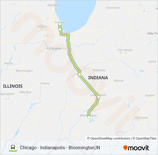 FLIXBUS 2515 Bus Line Map