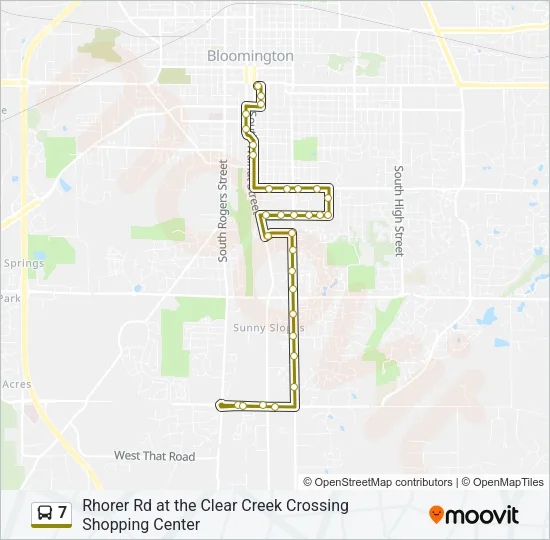 7 Bus Line Map