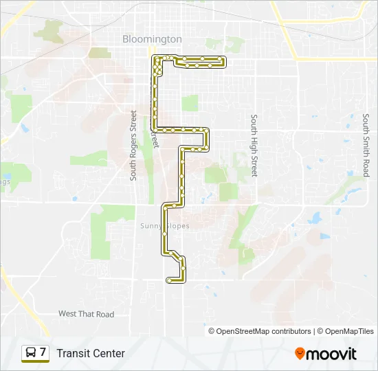7 Bus Line Map