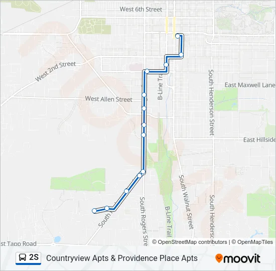 2S Bus Line Map