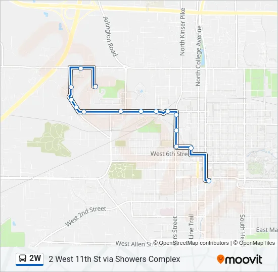 2W Bus Line Map
