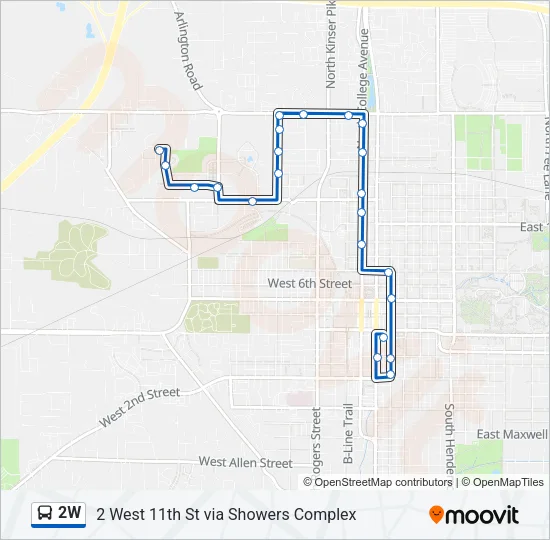 2W Bus Line Map