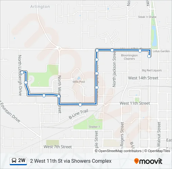 2W Bus Line Map