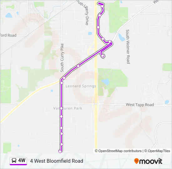 4W Bus Line Map