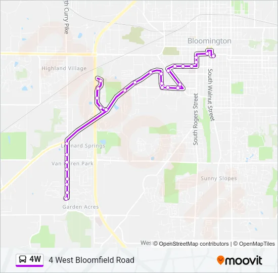4W Bus Line Map