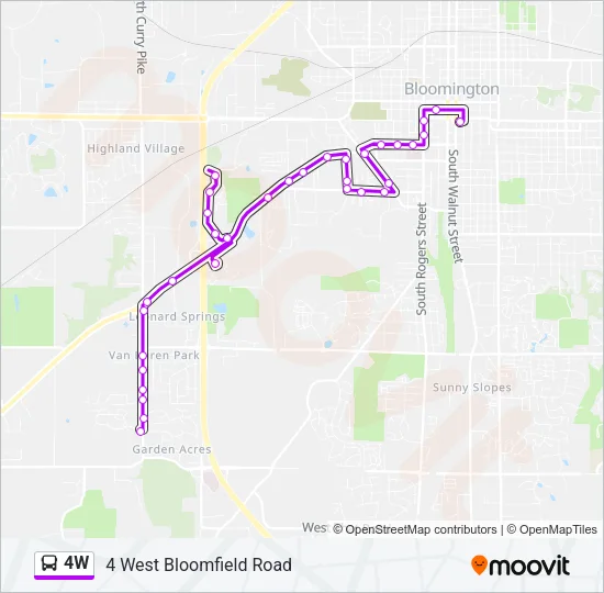 4W Bus Line Map