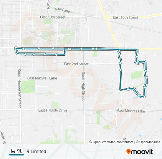 9L Bus Line Map