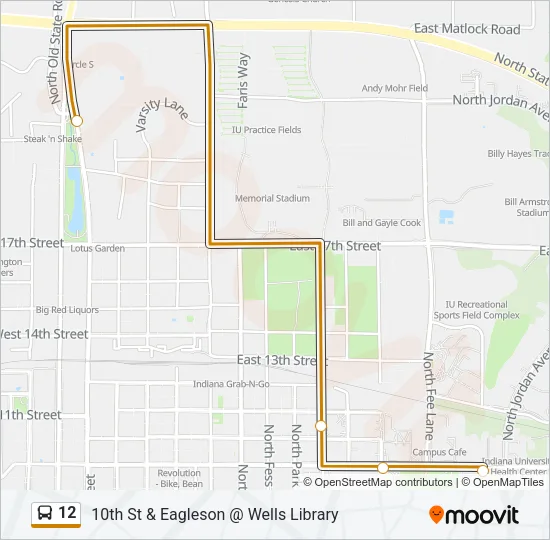 12 Bus Line Map