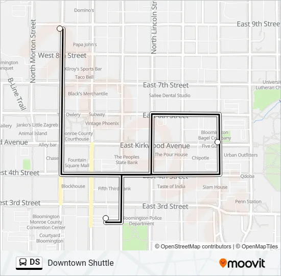 DS Bus Line Map