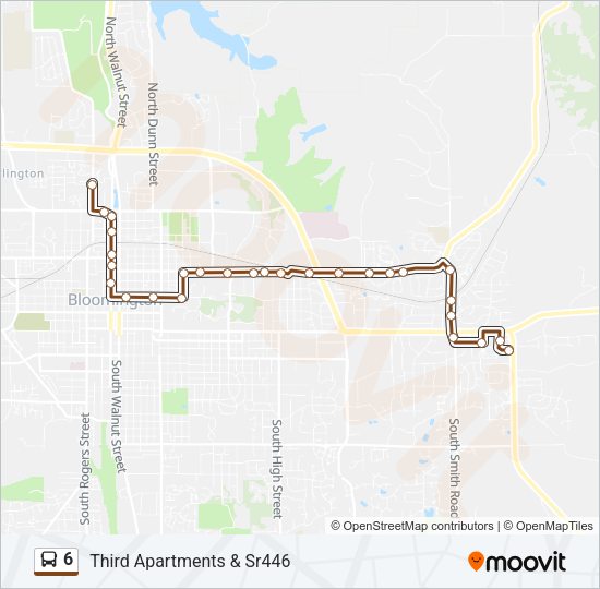 6 bus Line Map