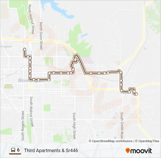 6 Bus Line Map